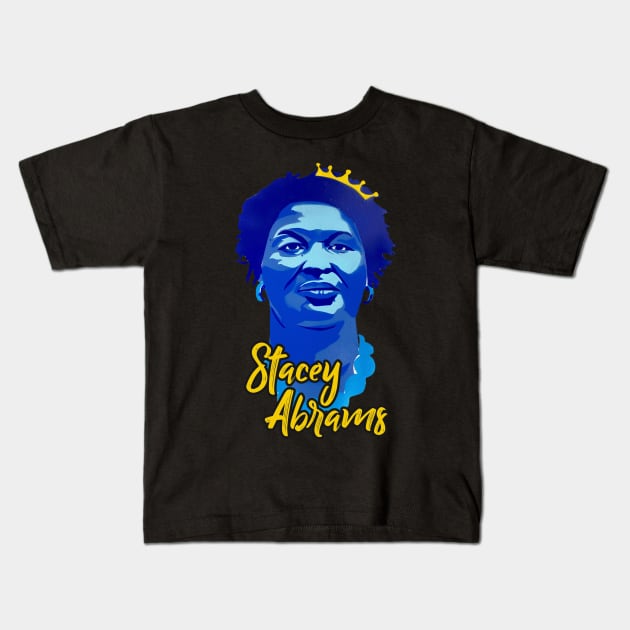 stacey abrams Kids T-Shirt by Brown777